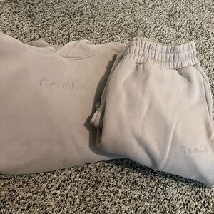 Taupe Comfrt Hoodie and Jogger Sweatpants set